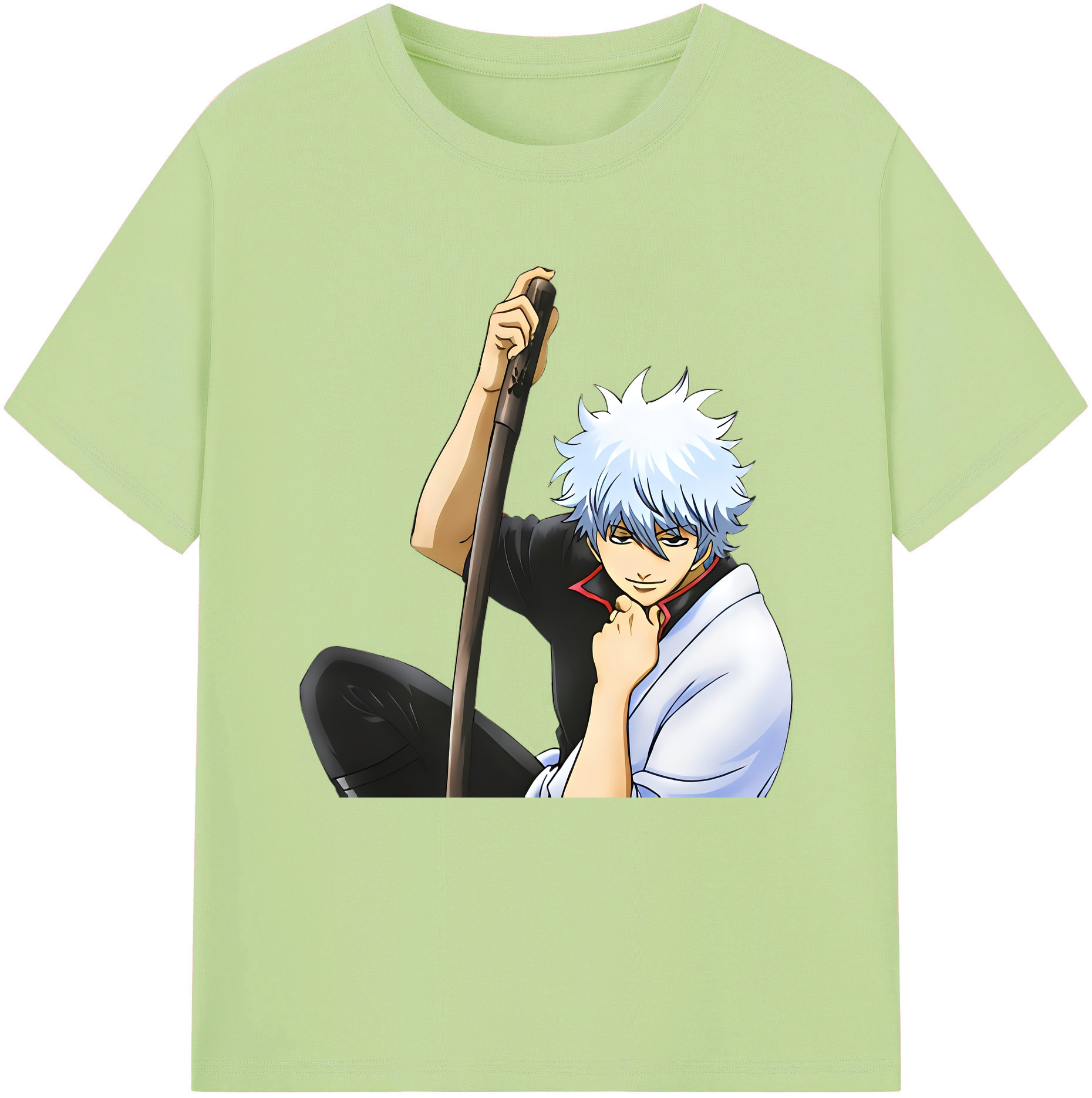 （画像用） ぎんたま 坂田銀時（さかたぎんとき） 神楽 志村新八（しむら しんぱち） GINTAMA Sakata Gintoki Kagura Shimura Shinpachi 綿100％半袖Tシャツ（フロントプリント）